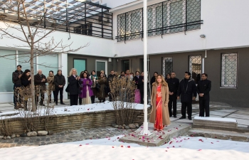 The Embassy of India, Sofia celebrated the 69th Republic Day of India with a flag-hoisting ceremony in the Chancery premises. Indian nationals, persons of Indian origin as well as friends of India attended the ceremony. 