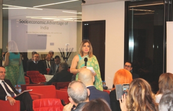 The Embassy of India and the Indian-Bulgarian Business Chamber jointly organised a business forum  titled  Modern India-Business Opportunities  in Sofia on 24 January 2018.   Leading CEOs representing a wide cross-section of Bulgarian industry and services attended the forum.