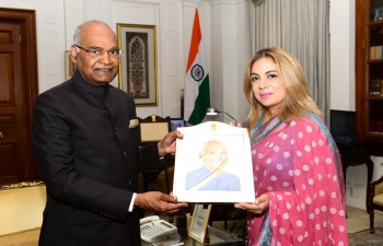 Ambassador Pooja Kapur called on Hon'ble President Ram Nath Kovind   at Rashtrapati Bhawan and seek his guidance and support for further enhancing the multi-faceted India-Bulgaria relationship.