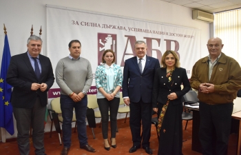 Ambassador Pooja Kapur was invited to visit the ABV Political Party Headquarters where she was received by its Chairman Rumen Petkov 