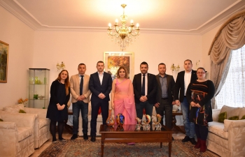 Ambassador Pooja Kapur hosted a debriefing meeting for ITEC participants 2018-19. Working in diverse fields such as the police, medicine and labour affairs, they had undertaken varied courses in different parts of India and came back with equally exciting experiences to share.