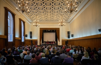 As a curtain raiser to 5 International Yoga Day celebrations across Bulgaria from 16-23 June, 2019, Padma Shree Gundecha Brothers enthralled the audiences with Nada Yoga, the yoga of sound, to a packed audience in Sofia, on 6 June 2019. 
