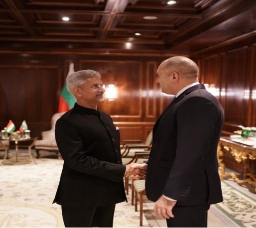 External Affairs Minister Dr. S. Jaishankar met H.E. Mr. Rumen Radev, President of the Republic of Bulgaria in Vienna