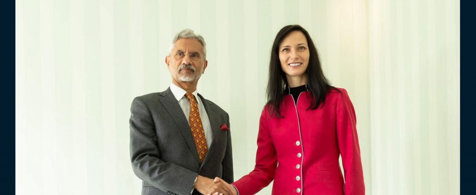 External Affair Minister Dr. S Jaishankar met H.E. Ms Mariya Gabriel, Deputy Prime Minister and Foreign Minister of Bulgaria in Munich.