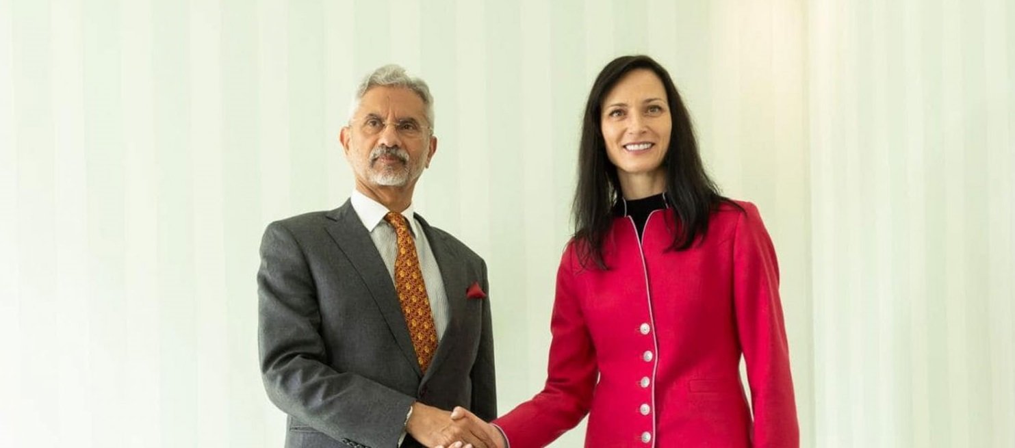 External Affair Minister Dr. S Jaishankar met H.E. Ms Mariya Gabriel, Deputy Prime Minister and Foreign Minister of Bulgaria in Munich.