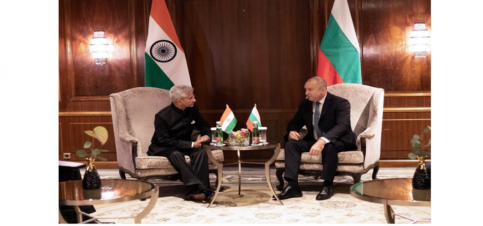 External Affairs Minister Dr. S. Jaishankar met H.E. Mr. Rumen Radev, President of the Republic of Bulgaria in Vienna