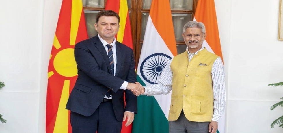  External Affairs Minister, Dr. S. Jaishankar met H.E. Mr. Bujar Osmani, Minister of Foreign Affairs of the Republic of North Macedonia in New Delhi